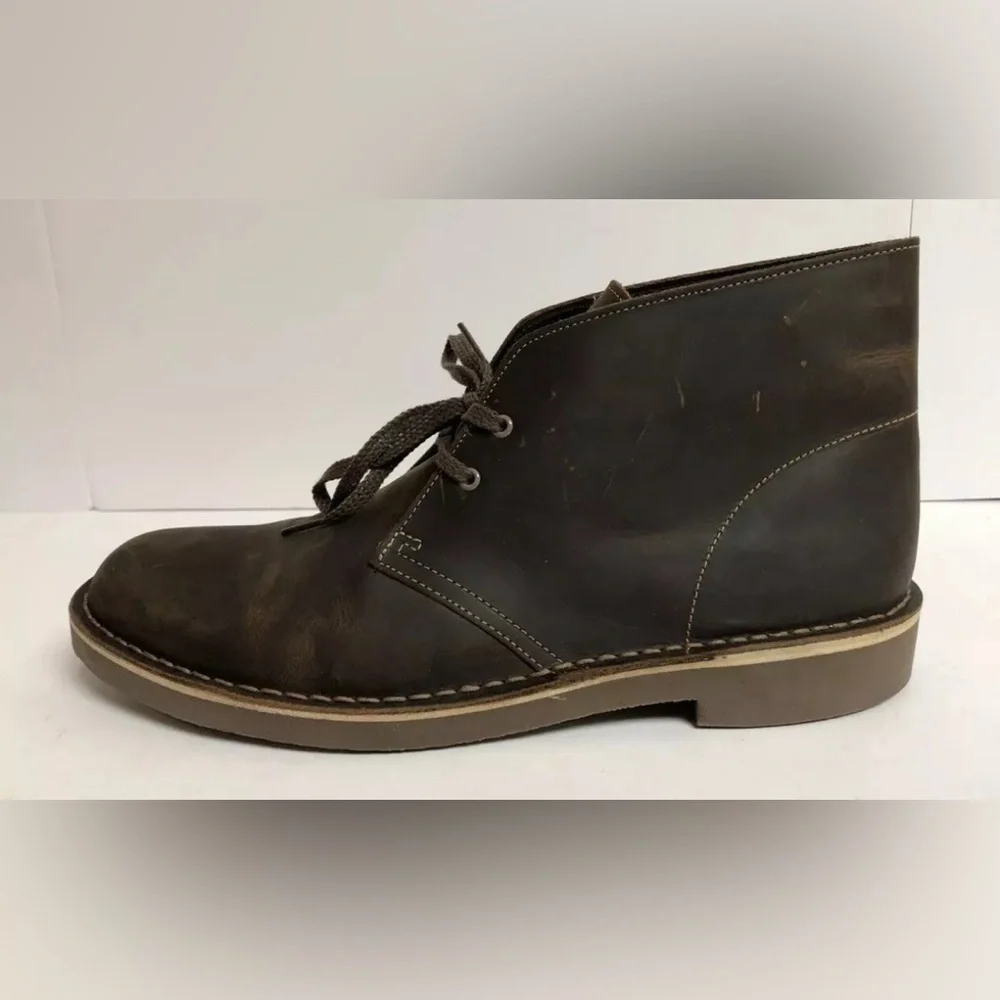 Clarks Bushacre 2 Mens Chukka Boot Brown Leather Size 12M